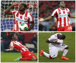 Campbell con l'Olympiakos