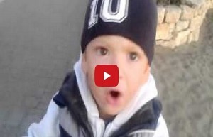 Bambino canta Totti Gol