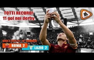 Totti RecordMan del Derby