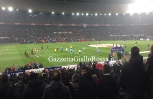 Feyenoord Roma Riscaldamento