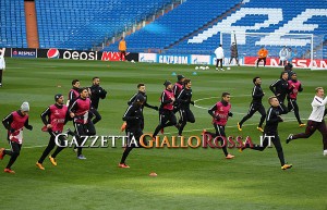 allenamento al Bernabeu