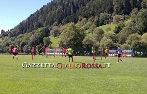 schemi offensivi e sagome as roma ritiro pinzolo