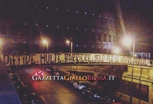 striscione Curva Sud