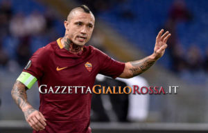 Radja Nainggolan of Roma during the UEFA Europa League match between Roma and Viktoria Plzen at Stadio Olimpico, Rome, Italy on 24 November 2016. (Photo by Giuseppe Maffia/NurPhoto via Getty Images)